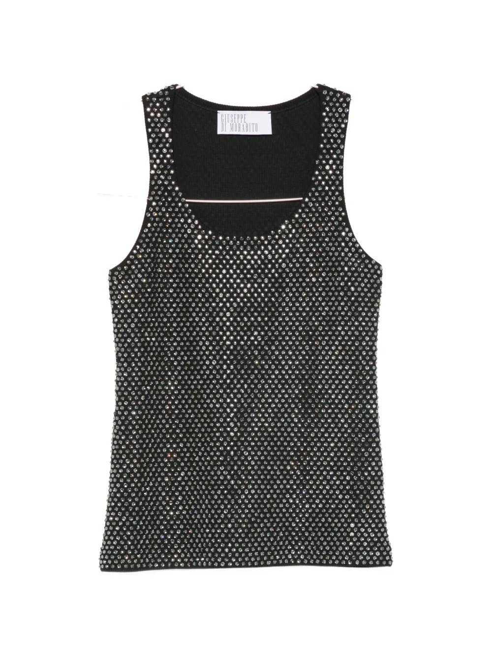 Giuseppe Di Morabito crystal-embellished ribbed-knit top - Nero