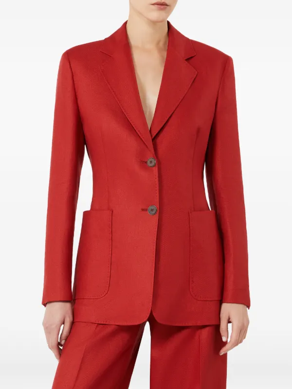 Max Mara シングルジャケット | レッド | FARFETCH JP