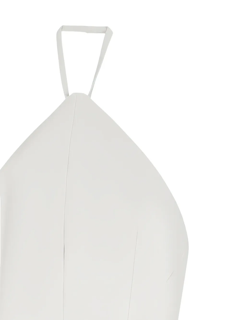 Sportmax Jurk met halternek en klepzak Wit