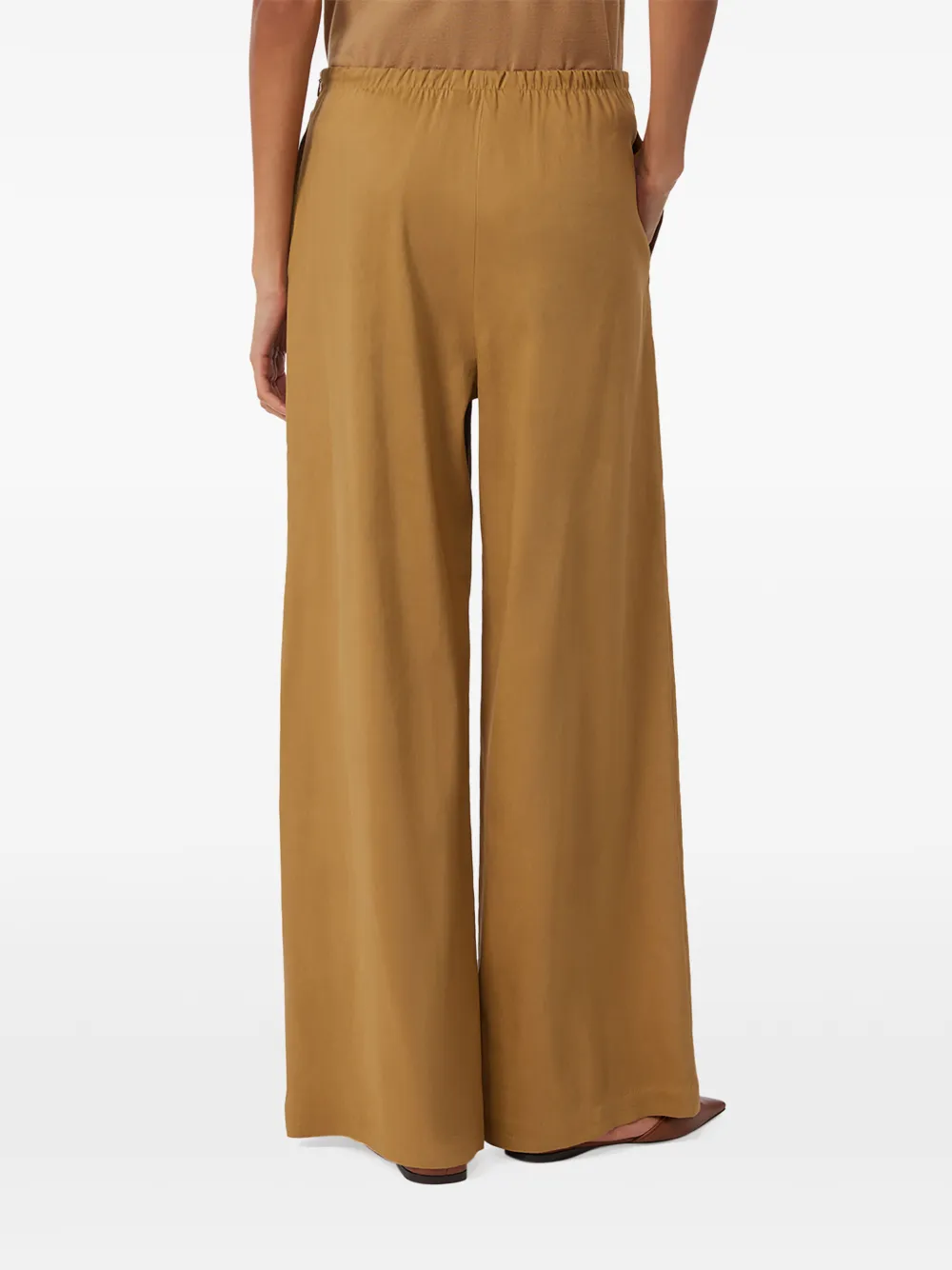 Max Mara Broek met elastische taille Beige