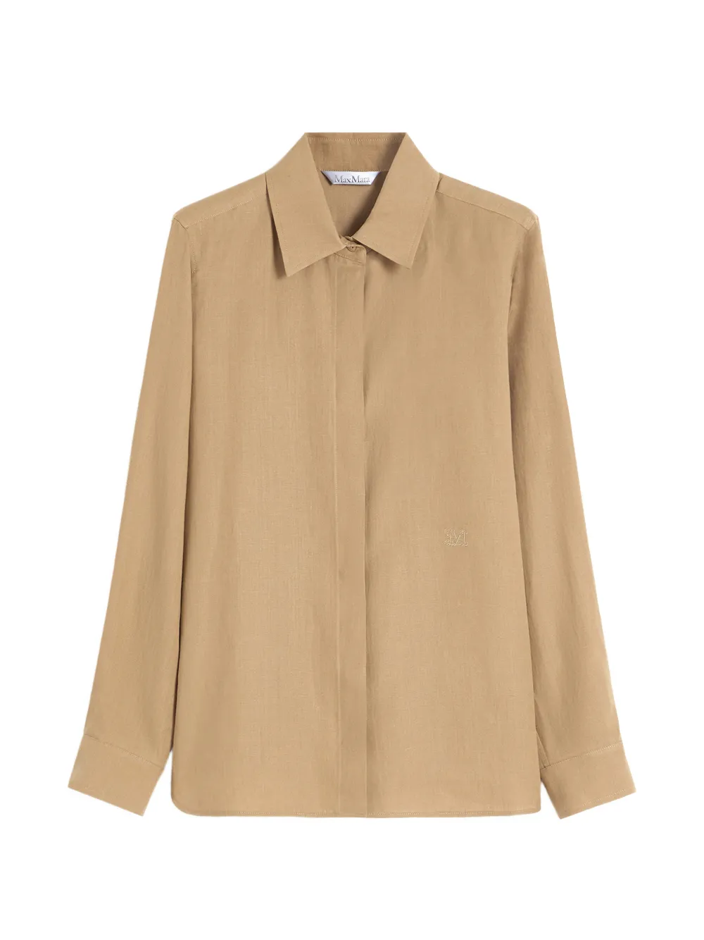 Max Mara collared linen shirt - Toni neutri