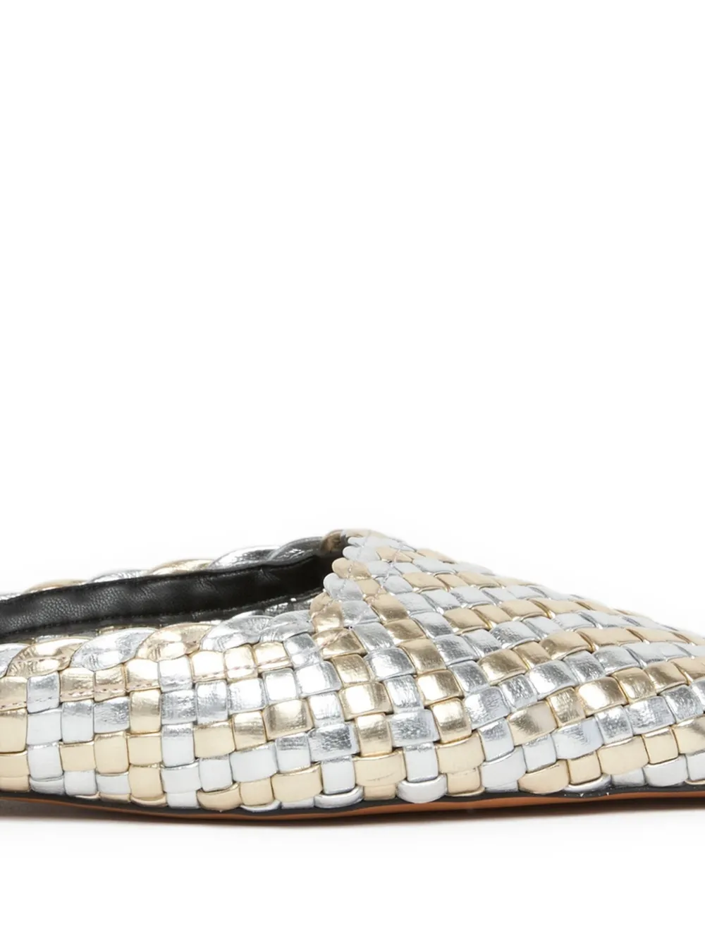 Stella McCartney Geweven sandalen Goud