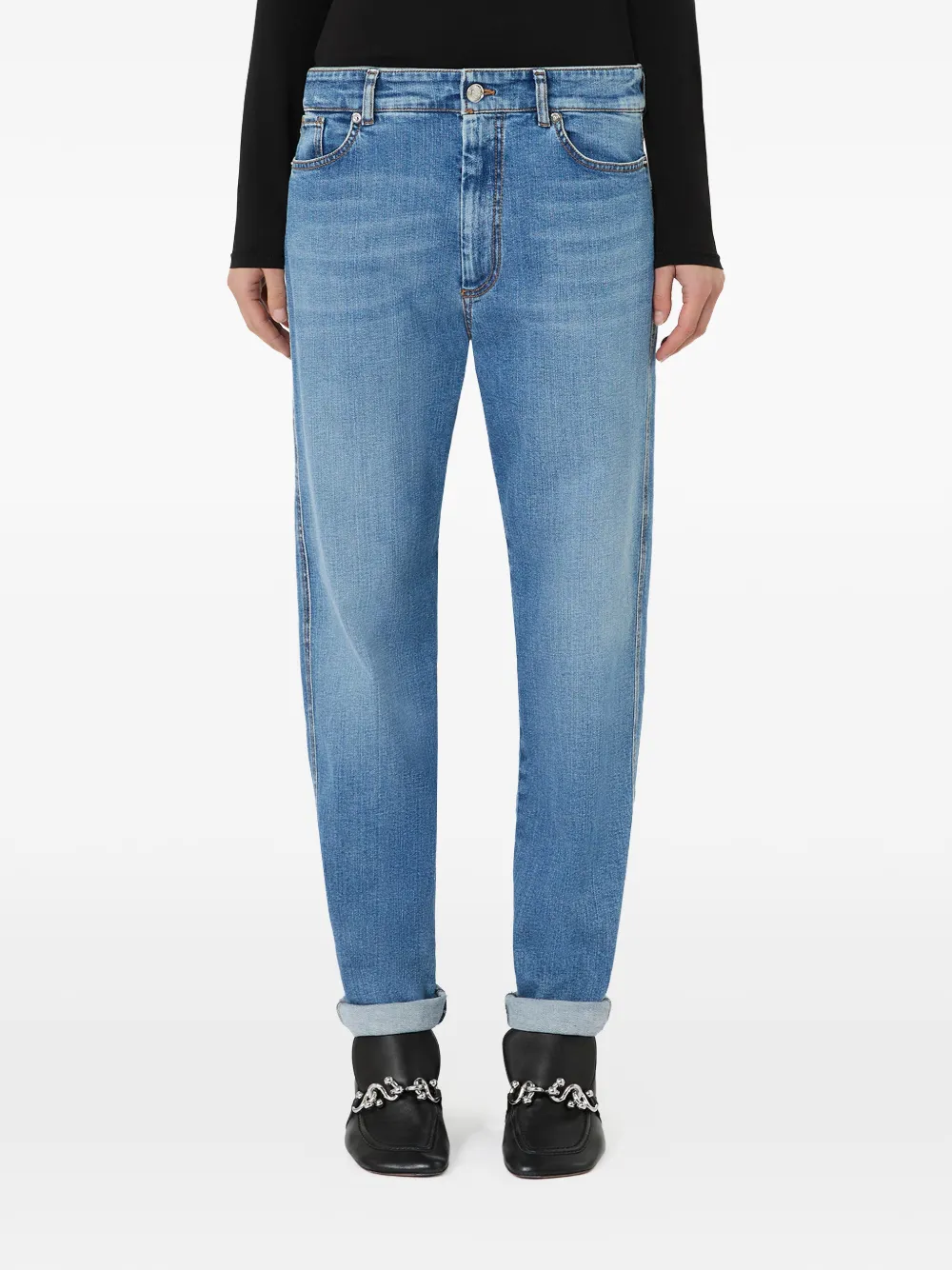 Sportmax Jeans met vijf zakken Blauw