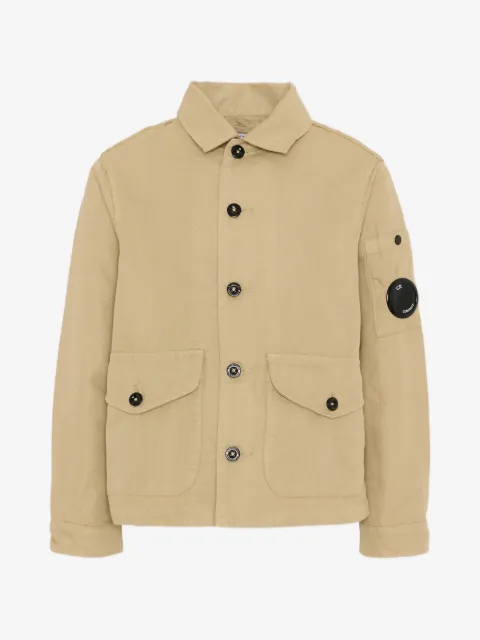 C.P. Company Kids buttoned patch-pockets jacket