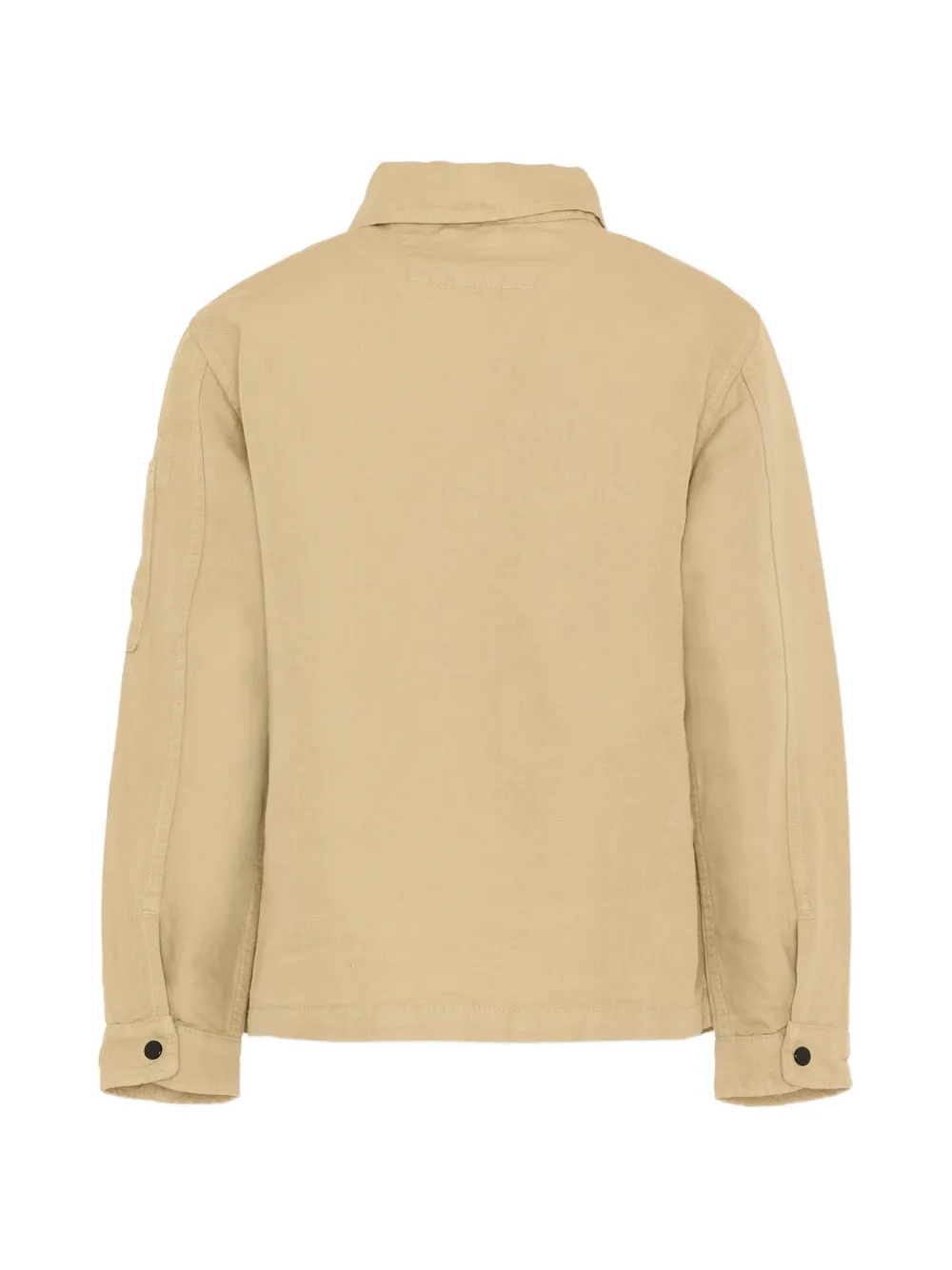 C.P. Company Kids Jack met opgestikte zakken en knopen Beige