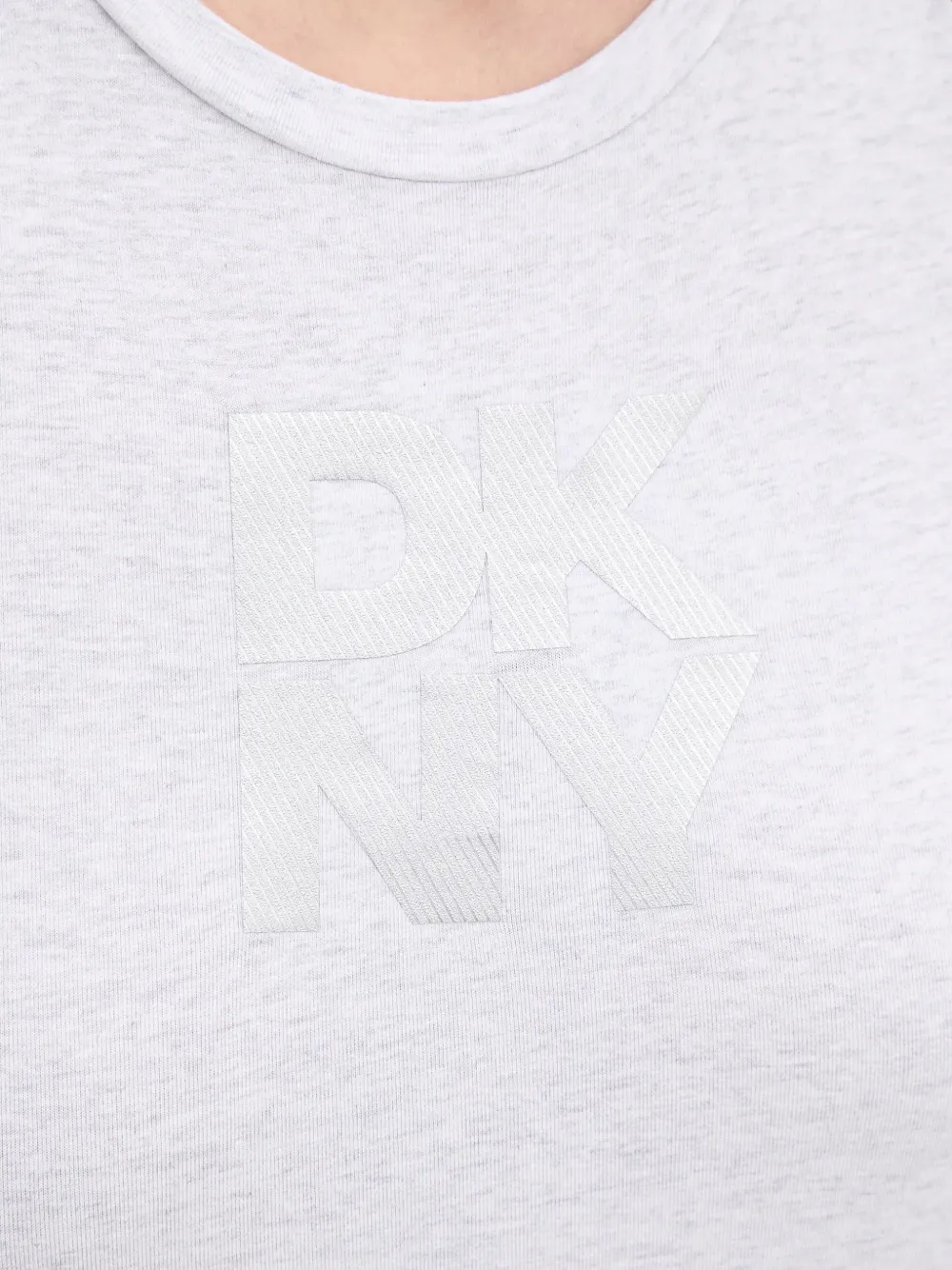 DKNY T-shirt met logoprint Grijs