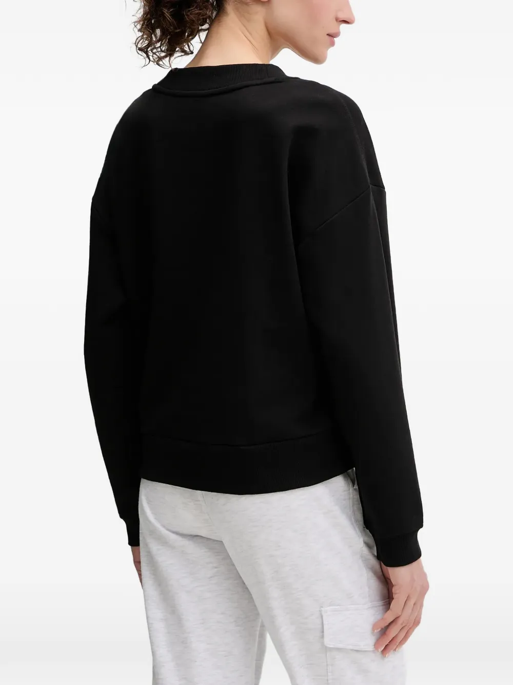 DKNY Sweater met V-hals Zwart