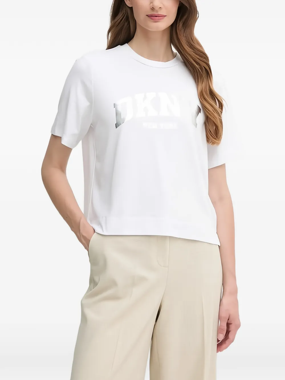 DKNY logo-detail T-shirt - Bianco