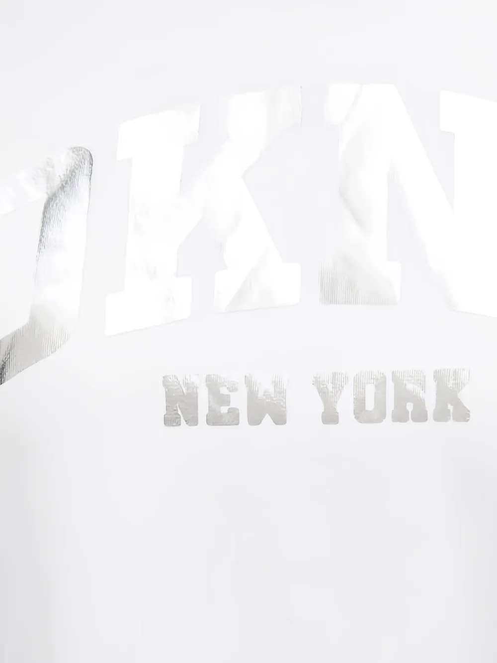 DKNY T-shirt met logodetail Wit
