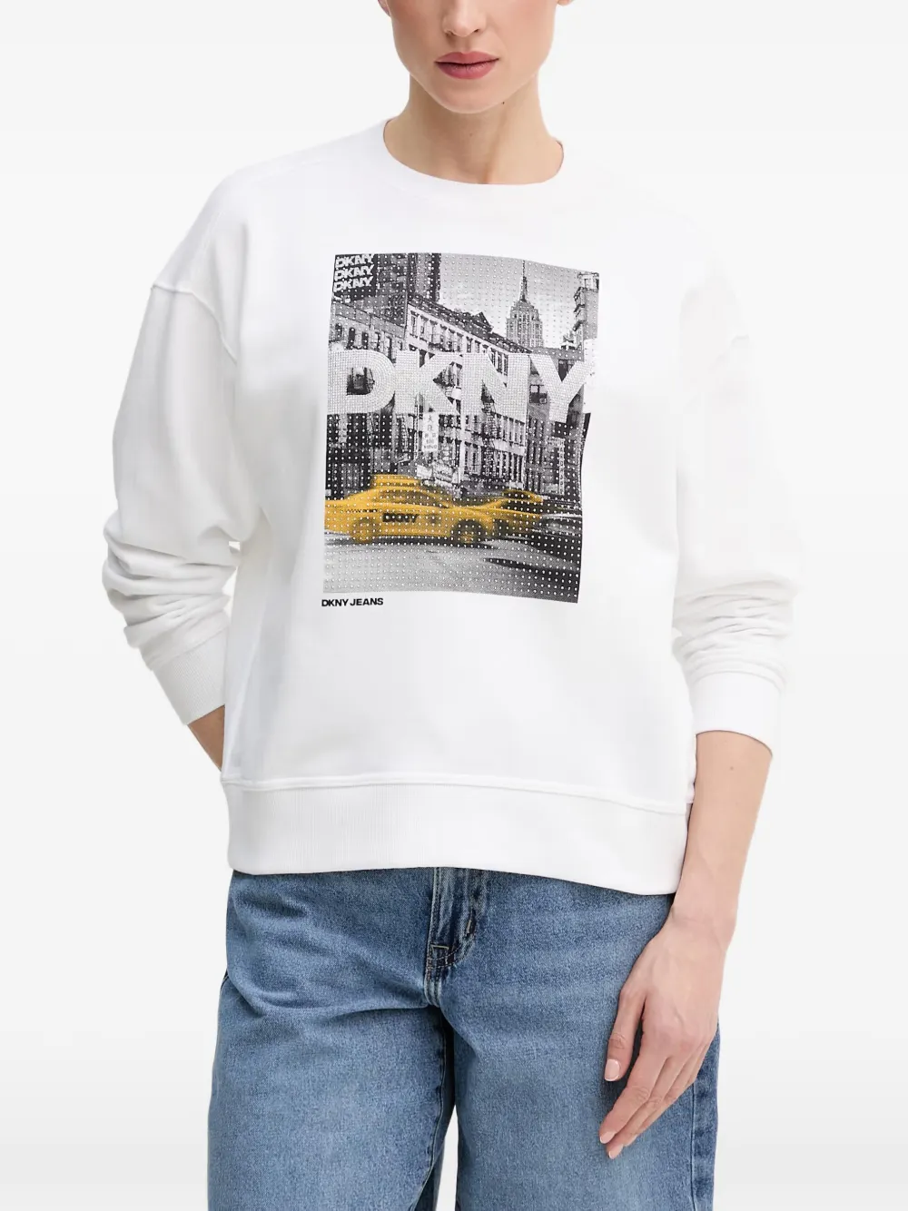 DKNY Oberteil mit grafischem Print - Weiß