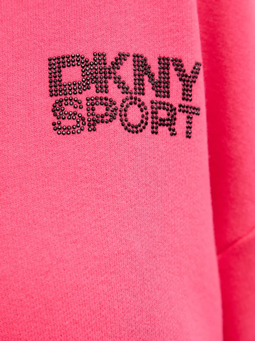DKNY Sweater met V-hals en logo Roze