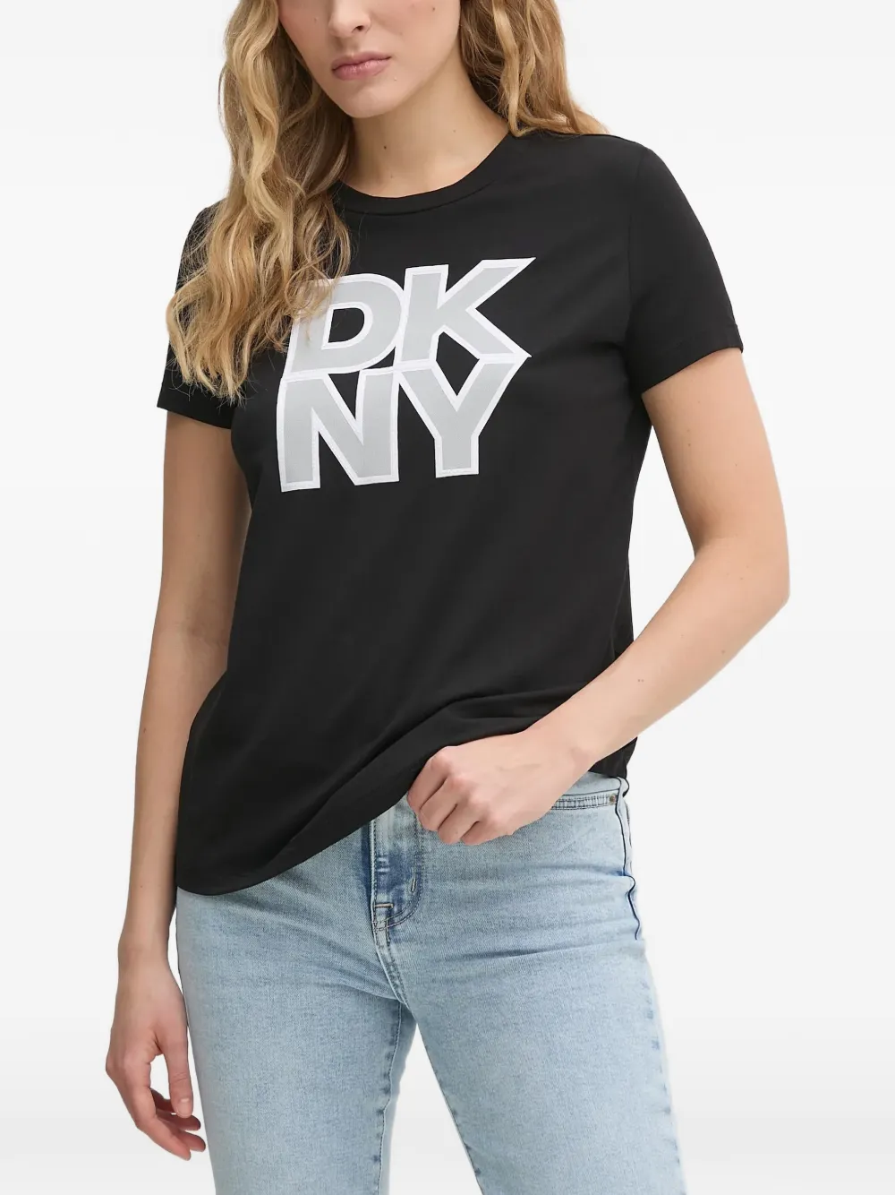 DKNY T-shirt con logo - Nero