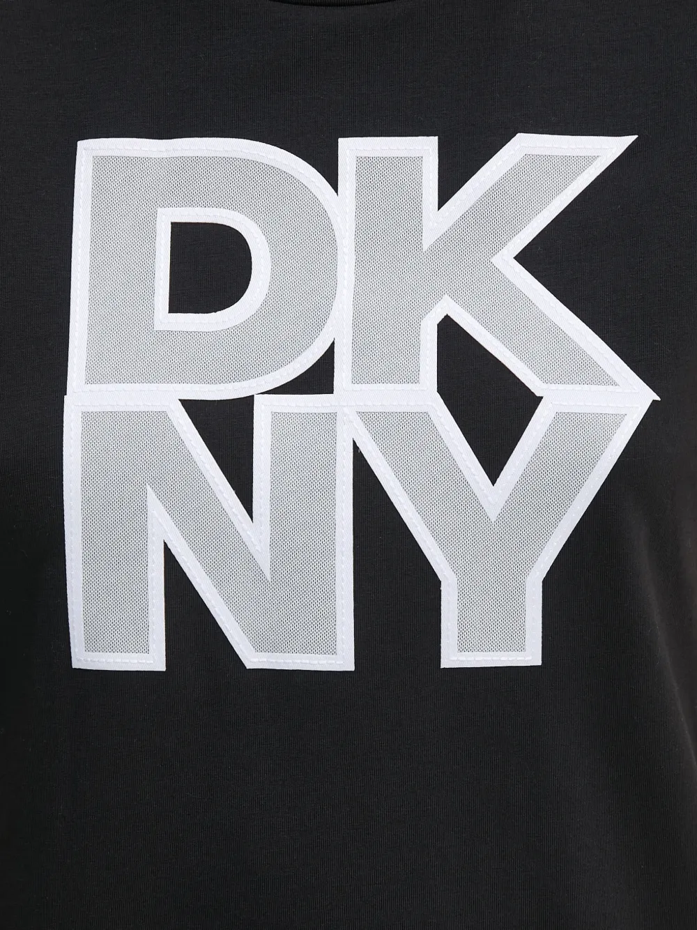 DKNY T-shirt met logodetail Zwart