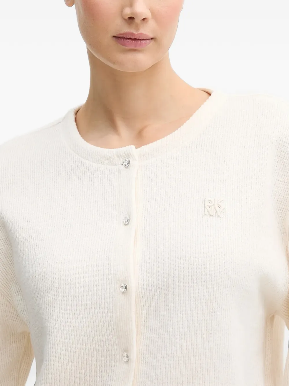 DKNY Vest met knopen Beige