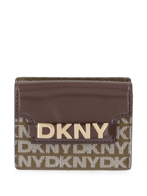 DKNY tarjetero con logo estampado
