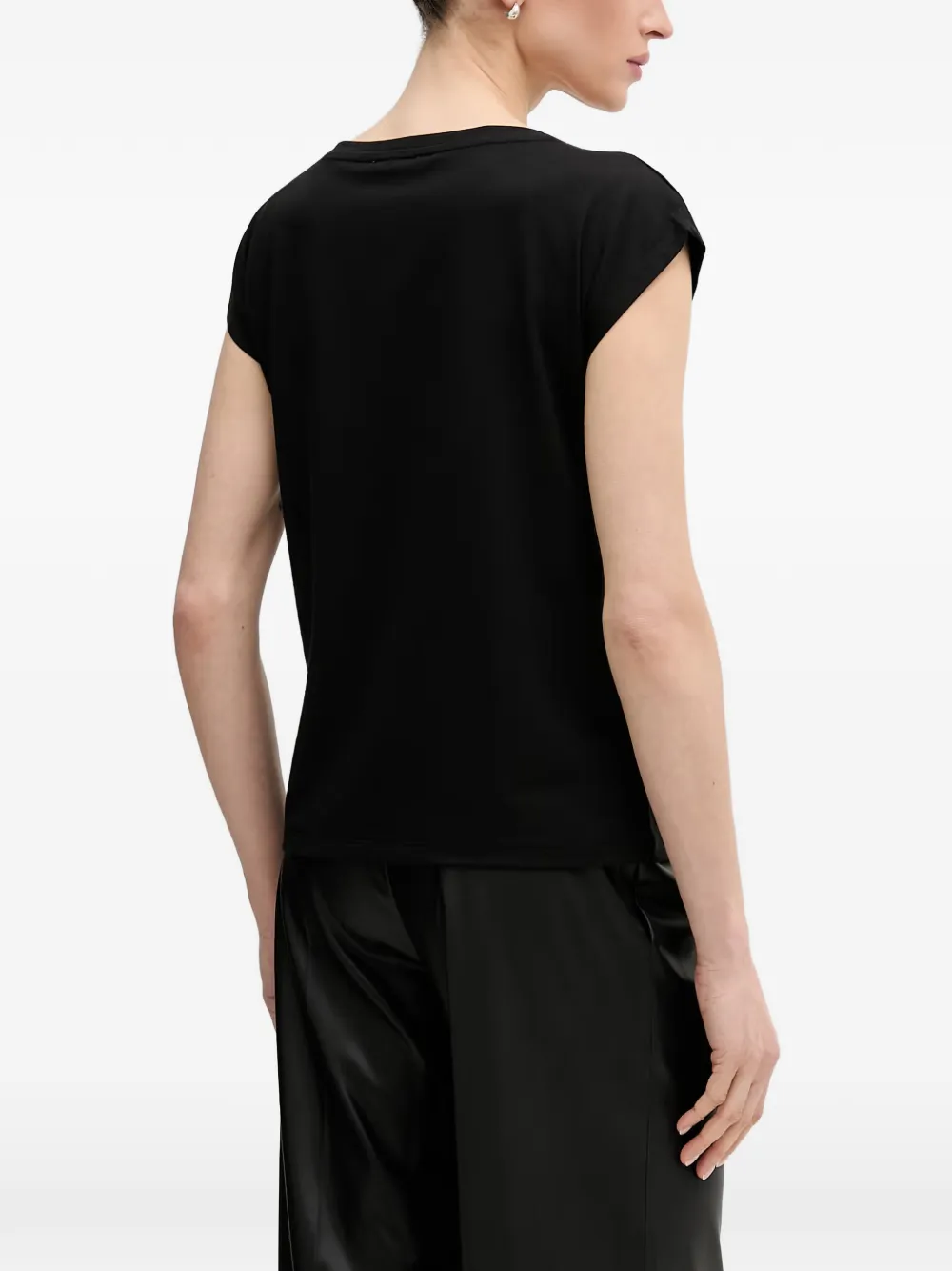 DKNY T-shirt met logo Zwart