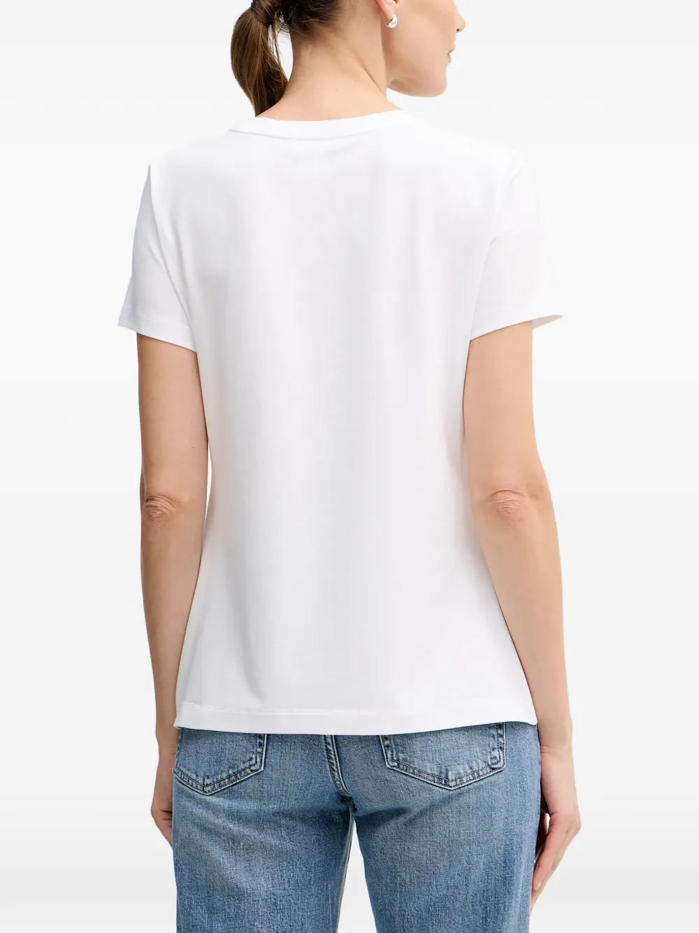 DKNY T-shirt met grafische print Wit