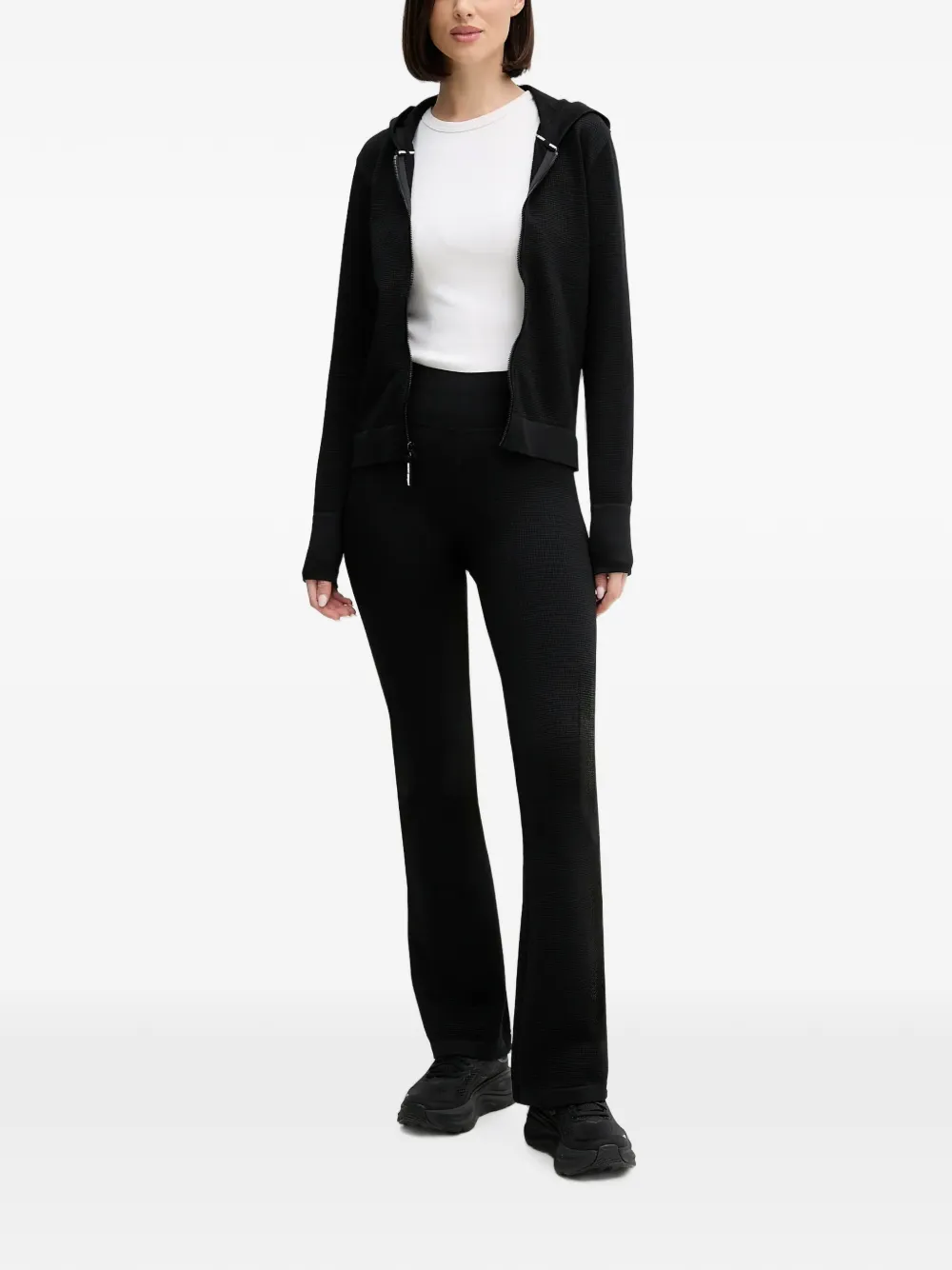 DKNY Hoodie met rits Zwart