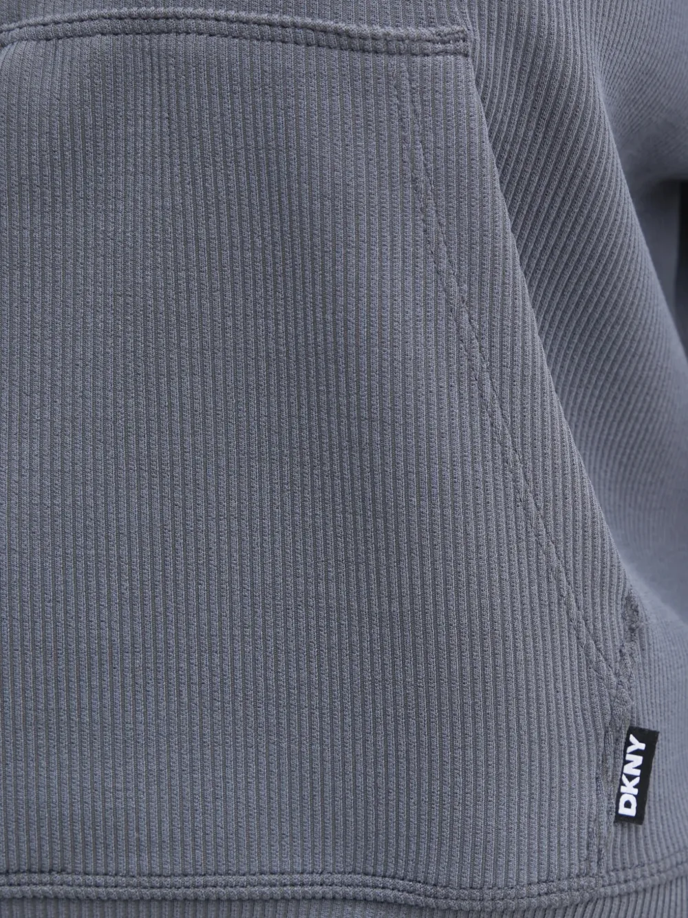 DKNY ribbed half-zip sweatshirt Grijs