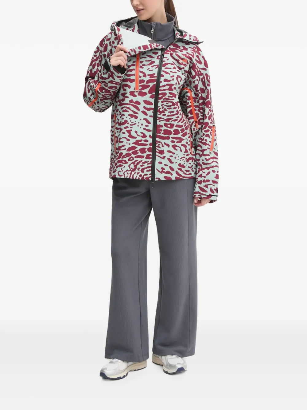 DKNY ribbed half-zip sweatshirt Grijs