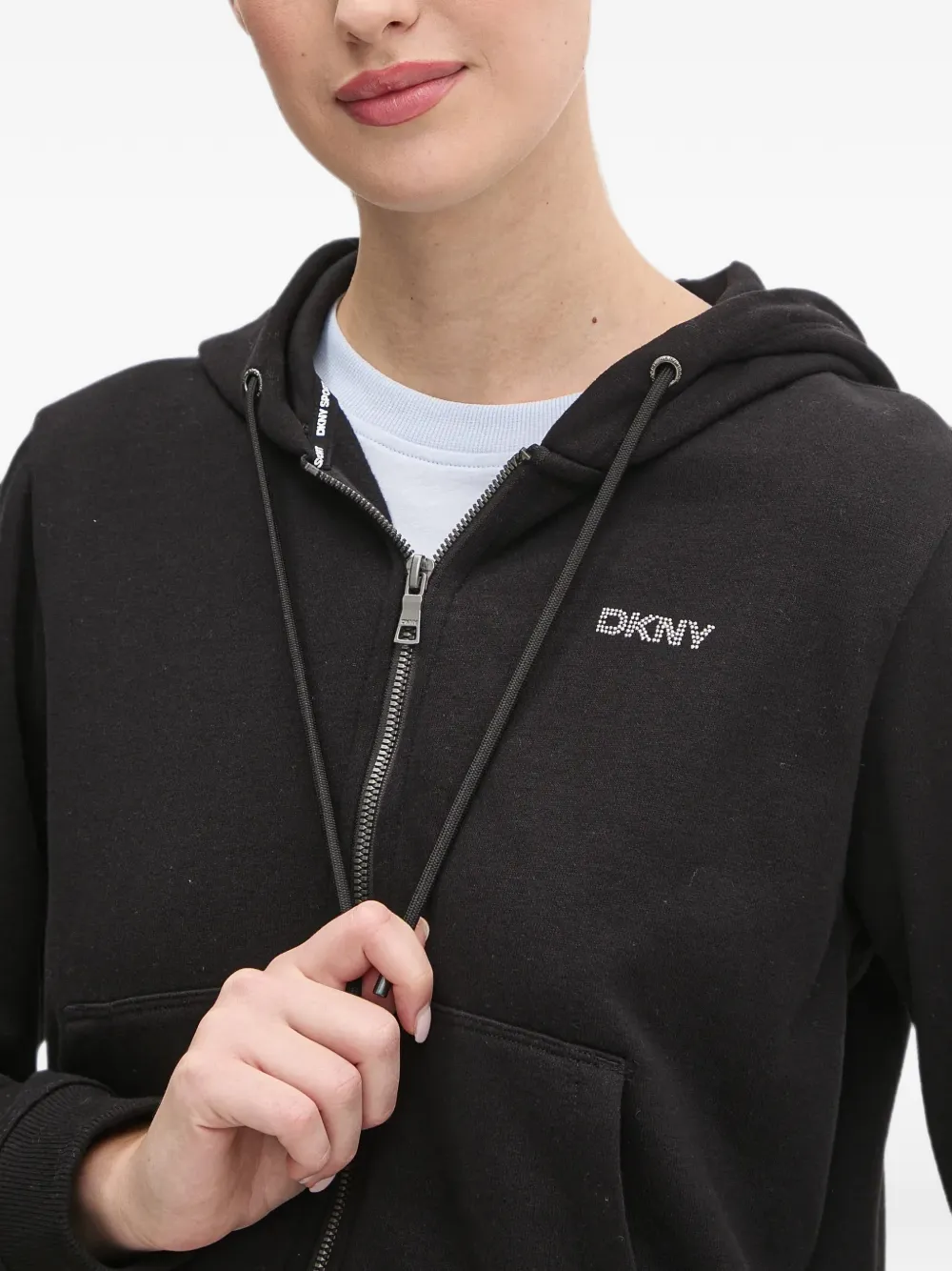 DKNY zip hoodie Zwart