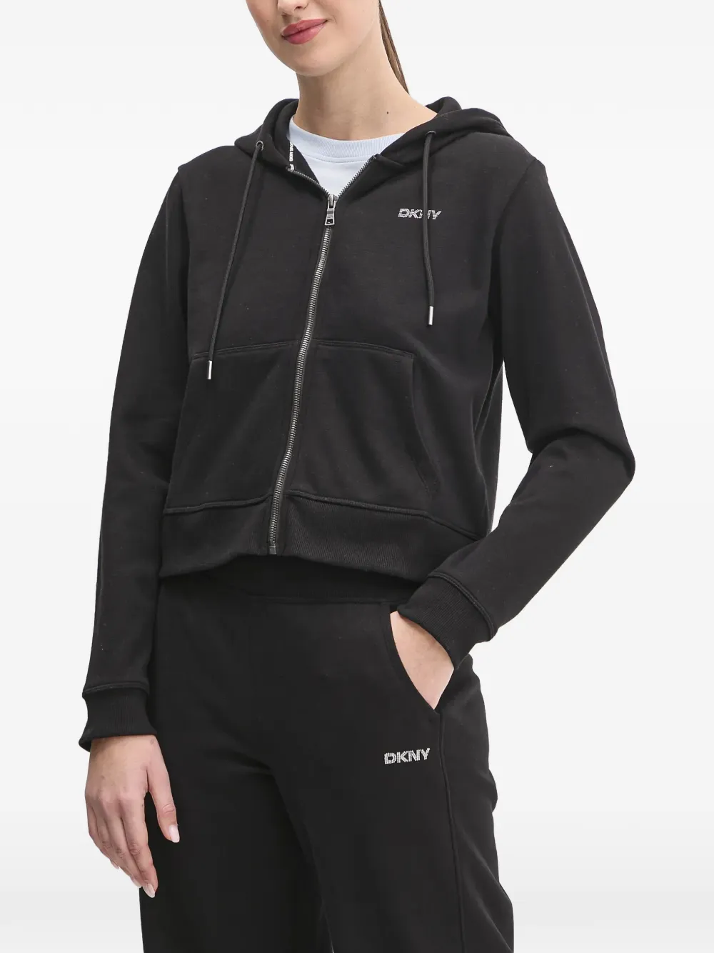 DKNY zip hoodie - Schwarz