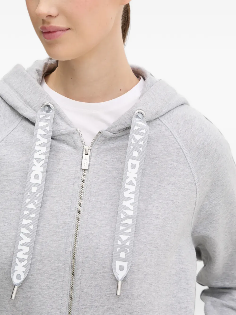 DKNY Top met capuchon Grijs