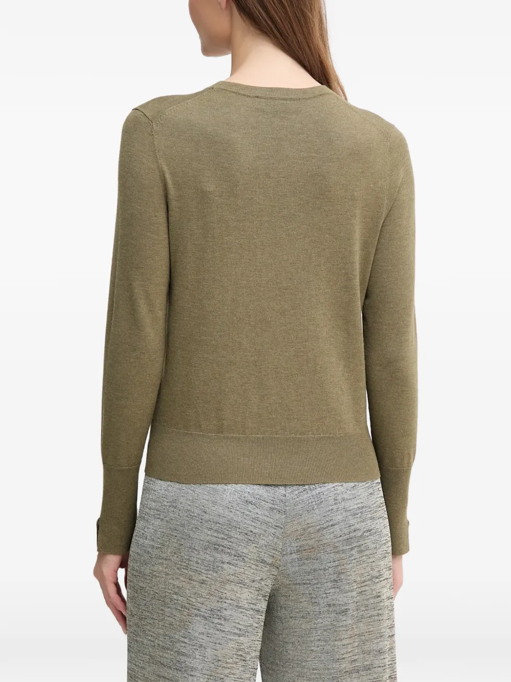 DKNY logo-detail sweater Groen