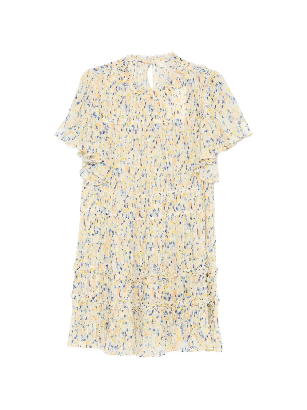 Ulla Johnson Rylan ruffled floral mini dress - Neutrals