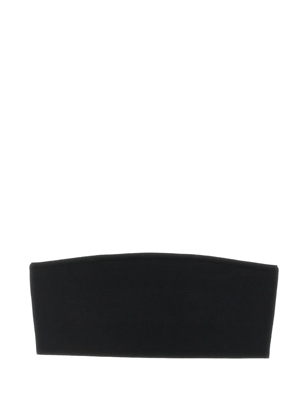 Max Mara fabric stitch bandeau bra - Nero