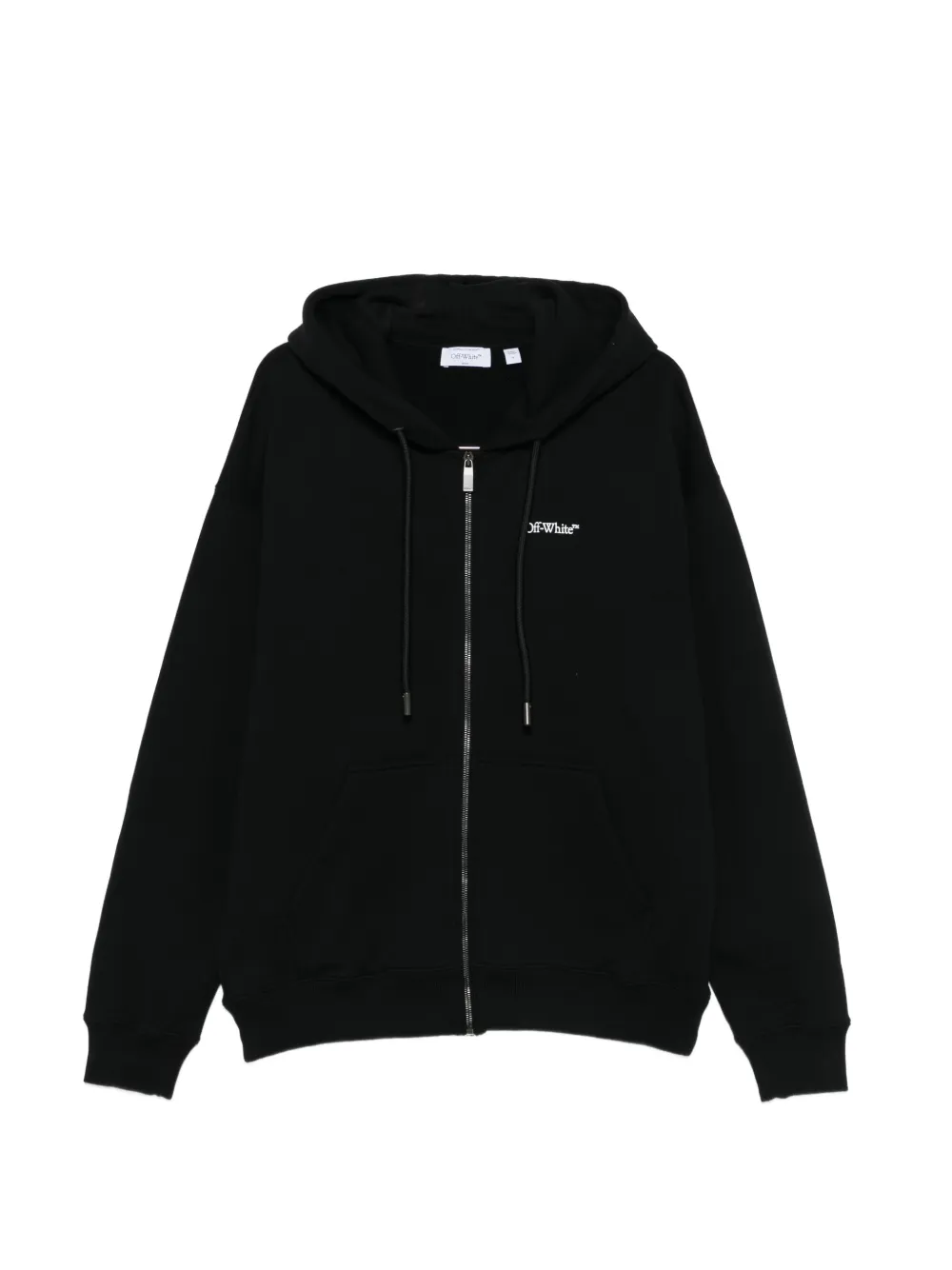 Off-White zip hooded sweatshirt - Nero