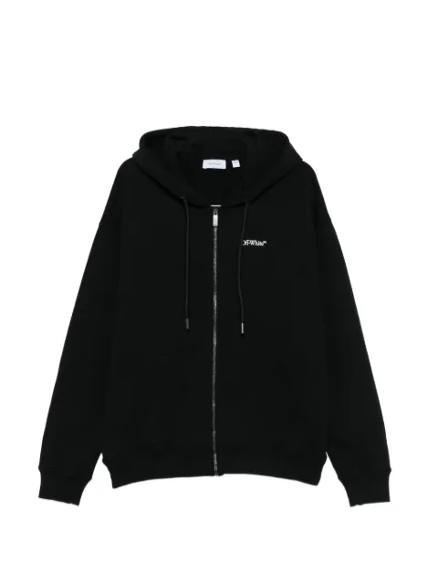 Off-White zip hooded sweatshirt