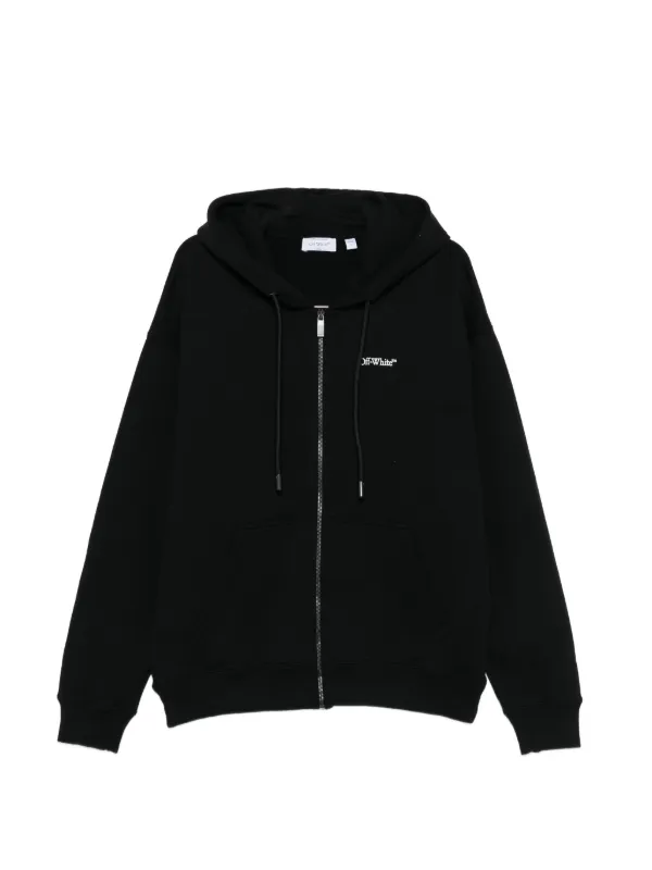 Off-White プリント パーカー | ブラック | FARFETCH JP