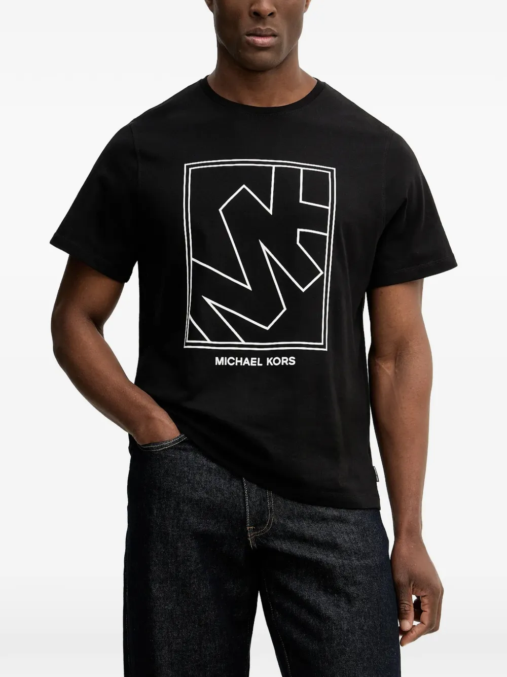 Michael Kors graphic-logo cotton T-shirt - Nero