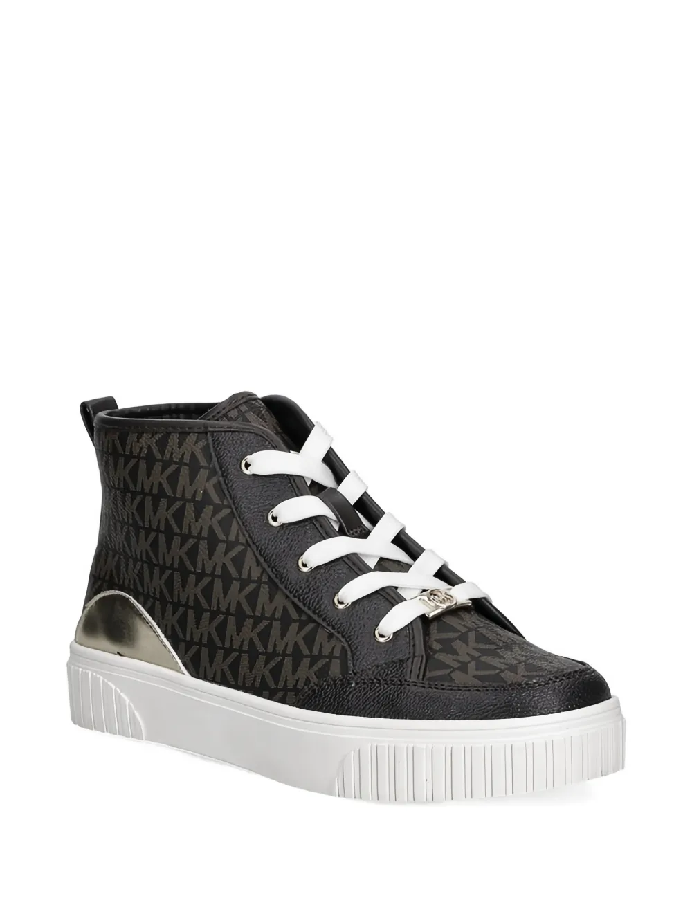 Michael Kors Kids Shea Split high-top sneakers - Marrone