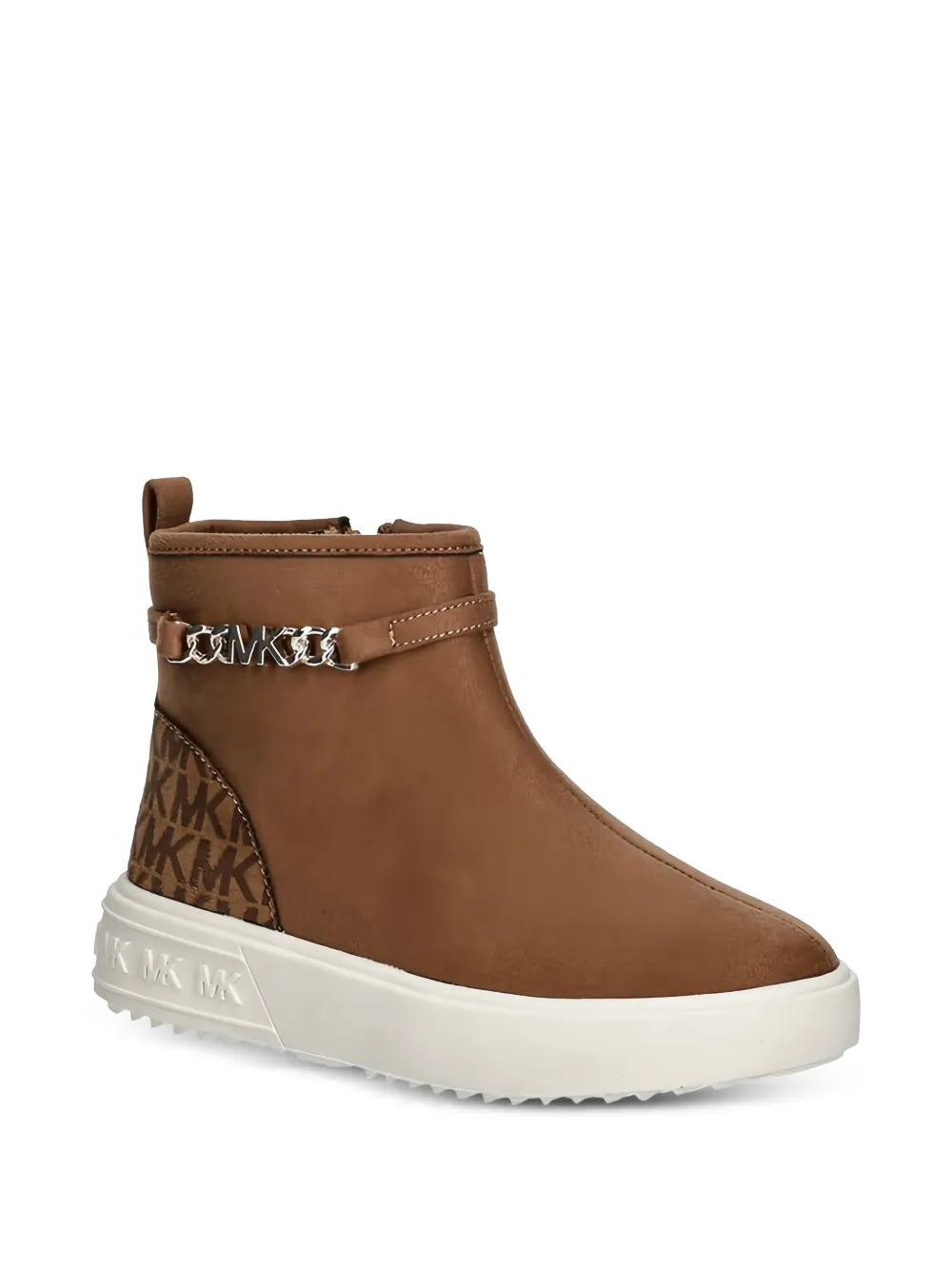 Michael Kors Kids logo-detail boots - Marrone