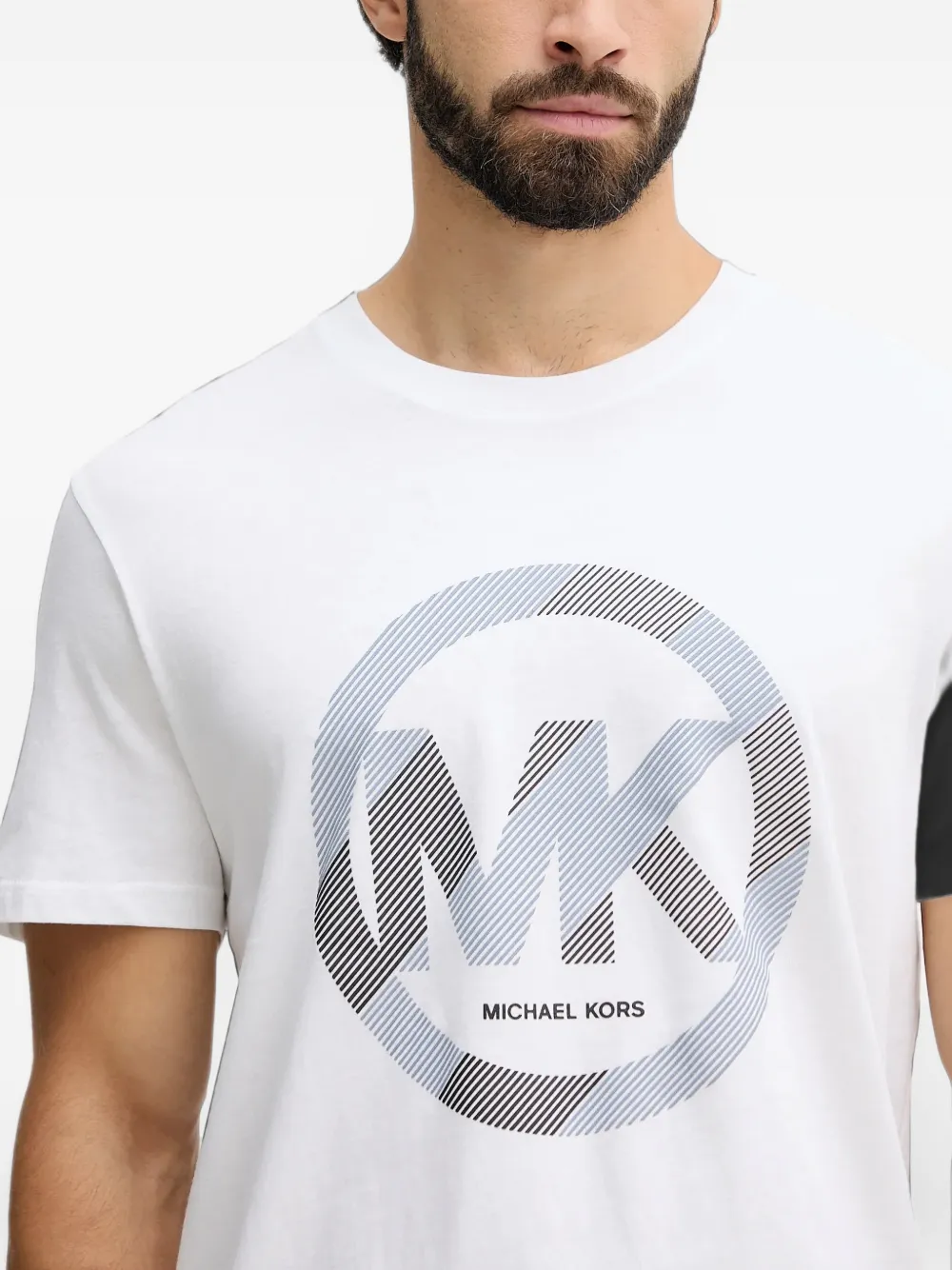 Michael Kors T-shirt met logodetail Wit