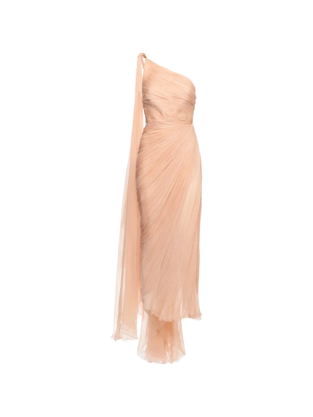 Maria Lucia Hohan Florencia plissé one-shoulder gown - Rosa