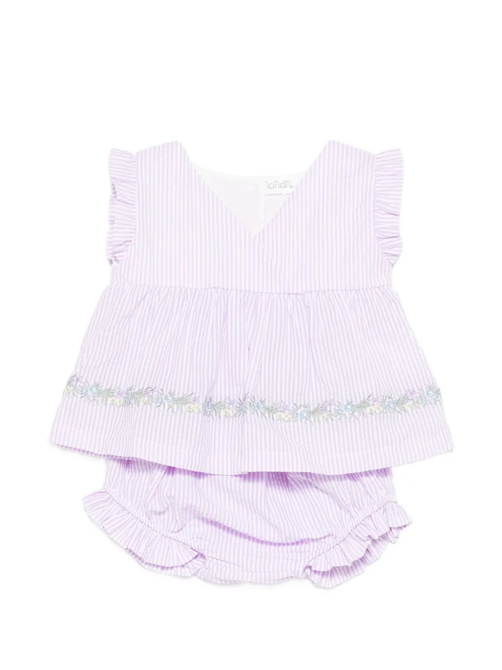 NANAN ruffled striped dress - Viola