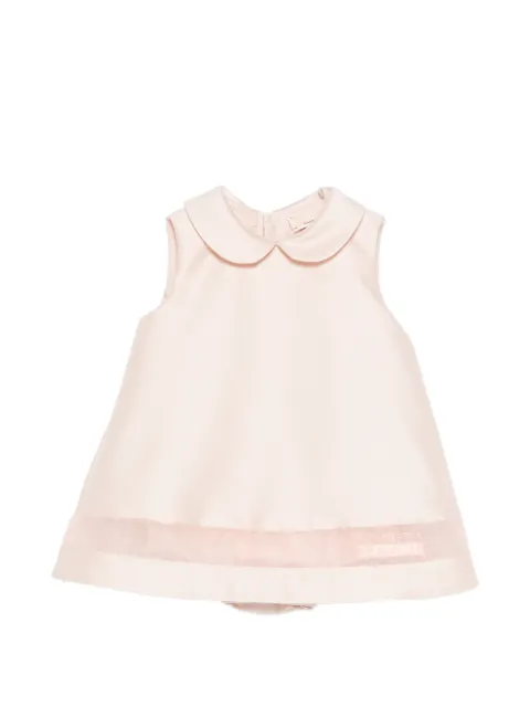 Elisabetta Franchi La Mia Bambina Pagliaccetto Peter Pan collar baby dress
