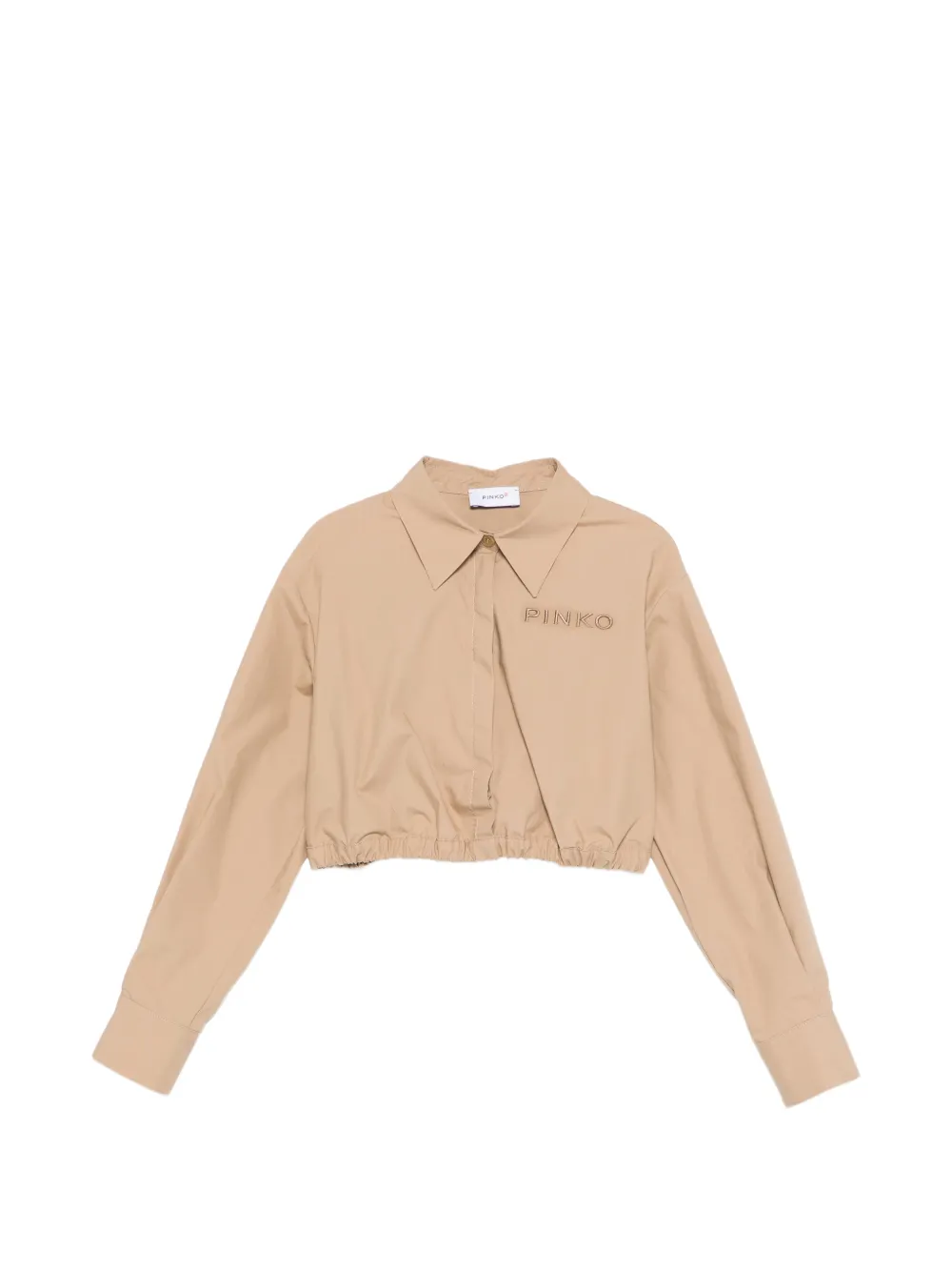 Pinko Kids embroidered crop top - Neutrals