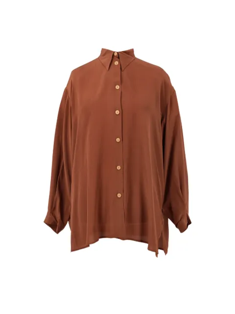 Mondrian relaxed-fit silk shirt
