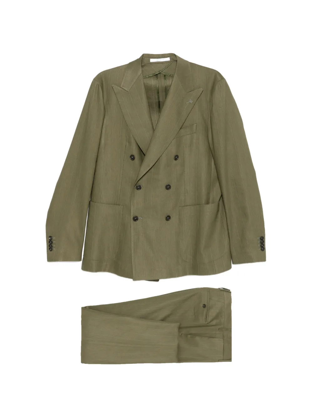 Tagliatore Completo gessato doppiopetto - Verde