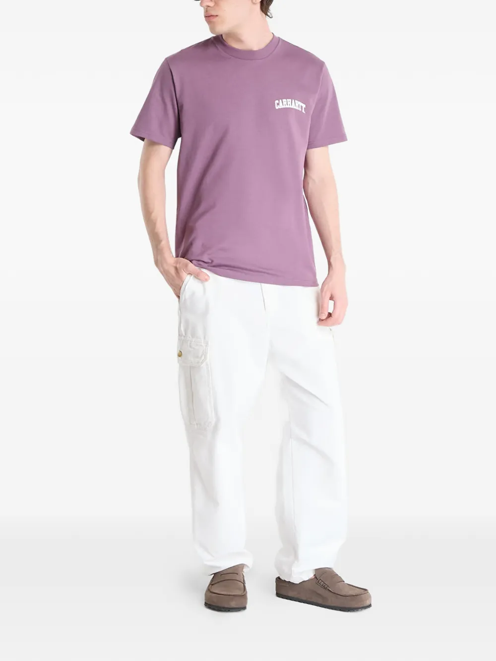 Carhartt WIP Script University T-shirt Paars