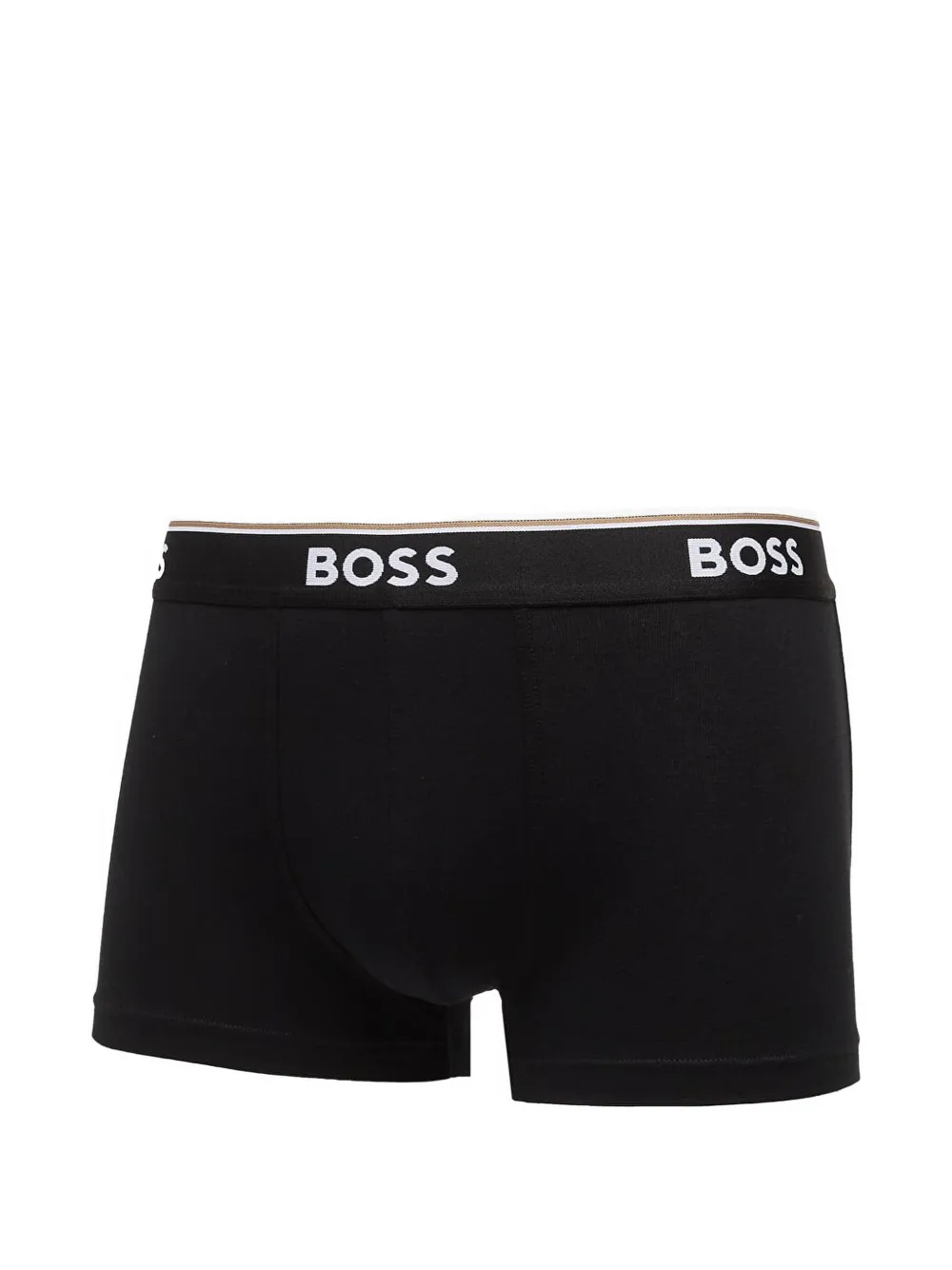 HUGO Drie boxershorts met logo Zwart