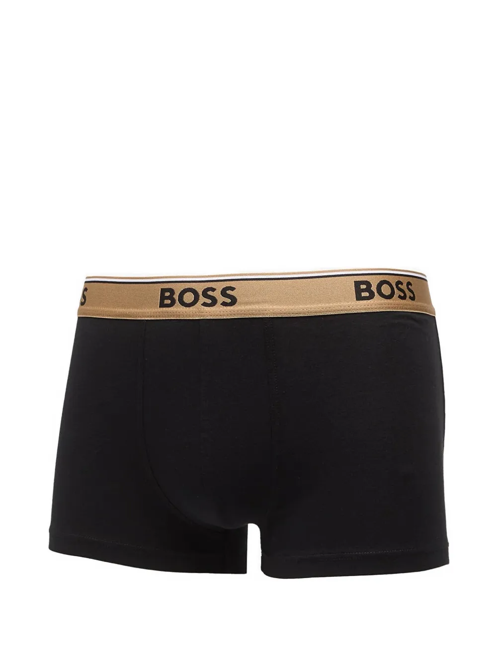 HUGO Drie boxershorts met logo Zwart