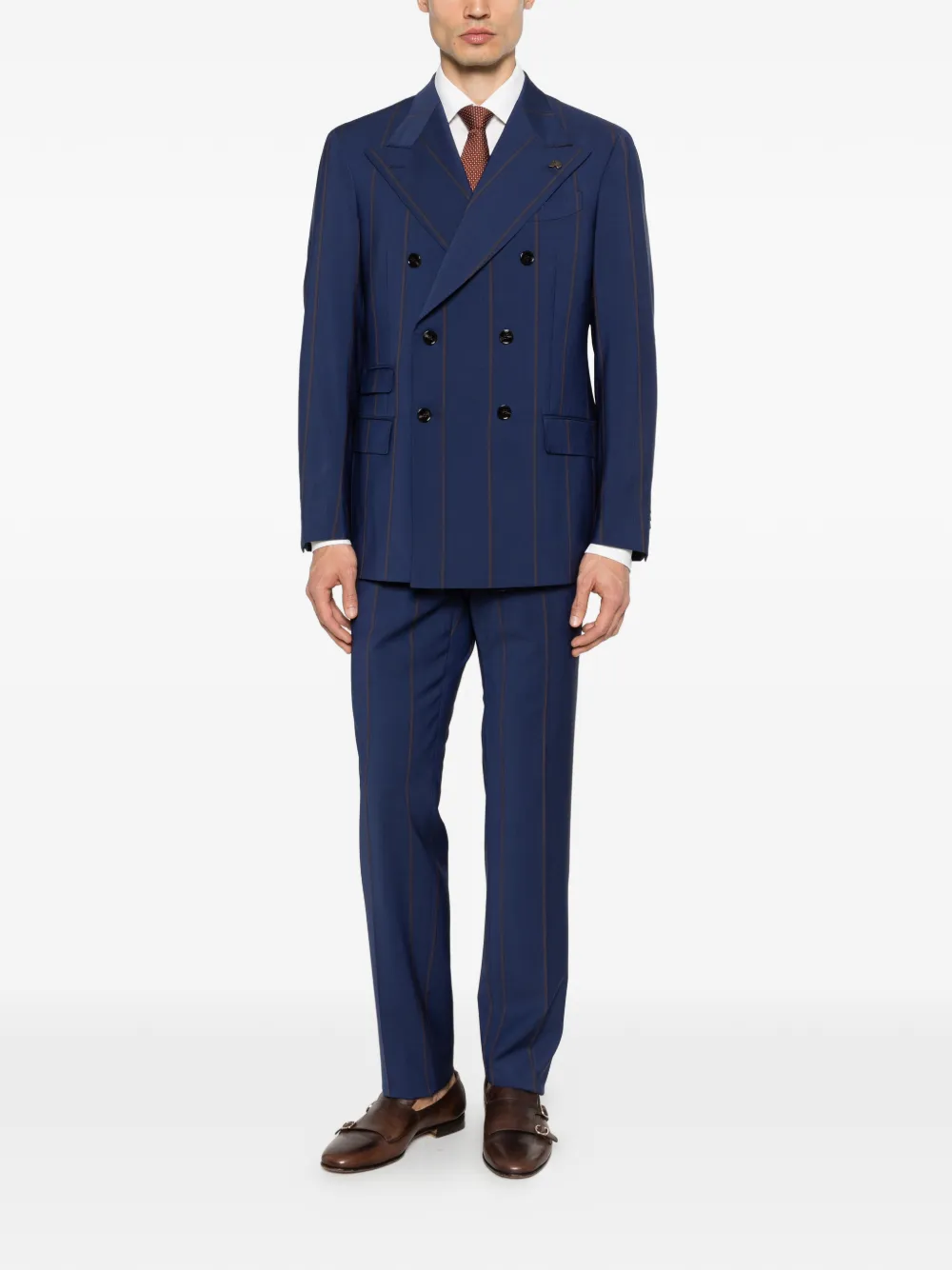 Gabriele Pasini 스트라이프 더블 브레스티드 수트 | 더블 브레스티드 수트 | Image 2