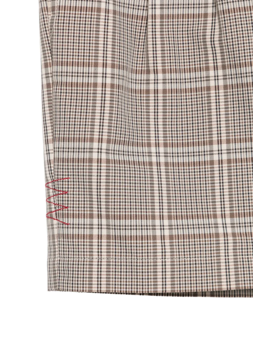 Amaránto Check Pleated Shorts - Neutrals 
