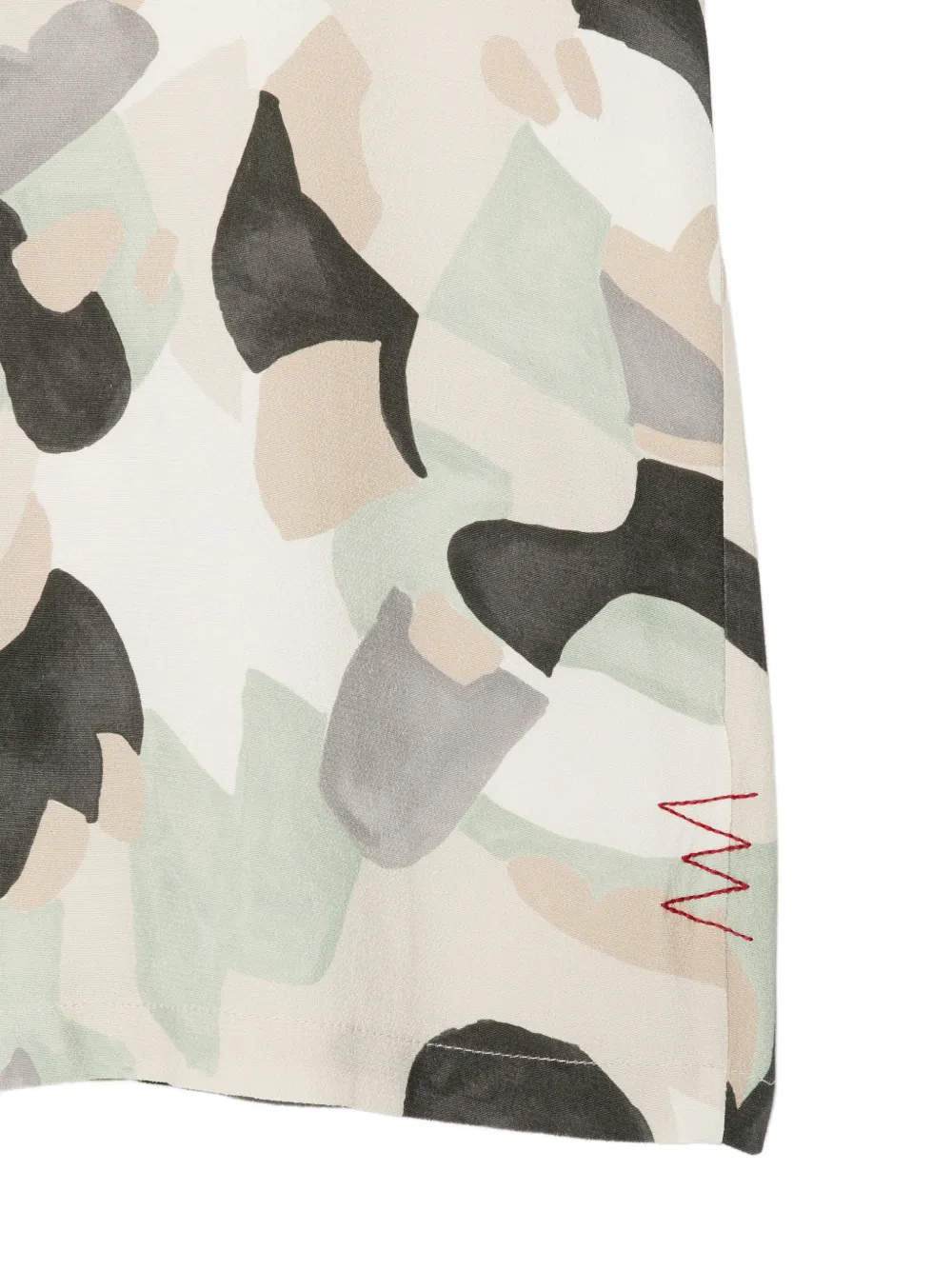  Amaránto Short-sleeve Patterned Shirt - Neutrals 