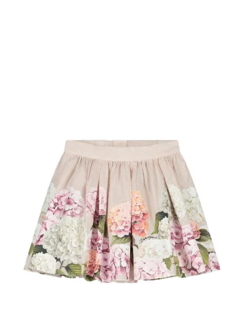 Dolce & Gabbana Kids falda con estampado floral